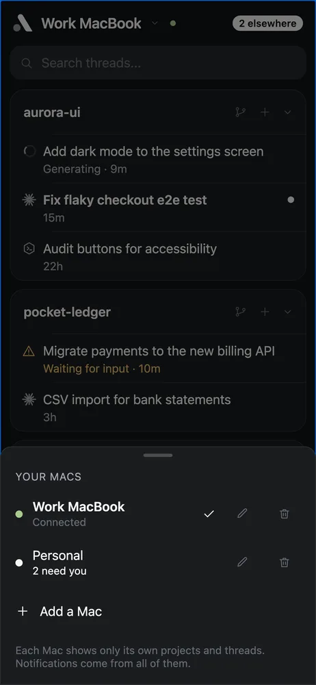 The afk Mac switcher with Work MacBook and Personal