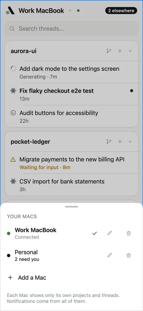 The afk Mac switcher with Work MacBook and Personal